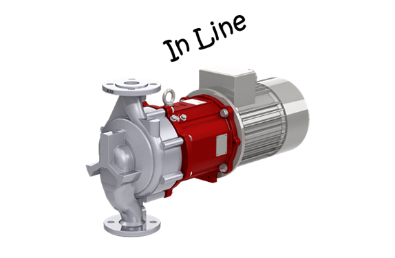 pompa a trascinamento magnetico InLine